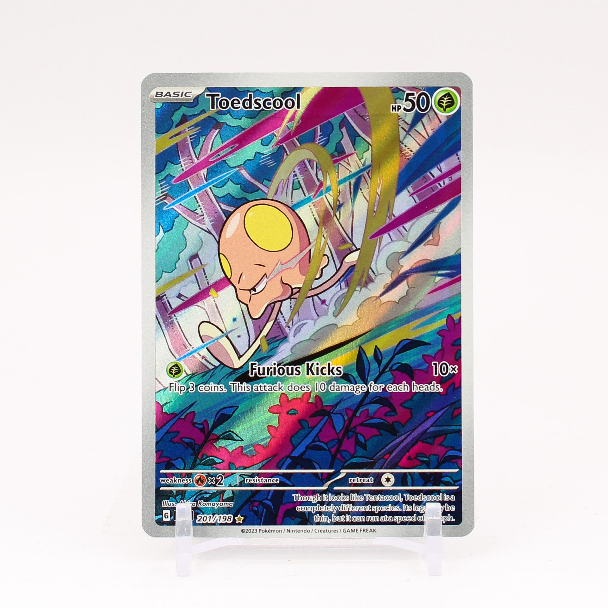 Toedscool - 201/198 Scarlet & Violet ART RARE Pokemon - NM/MINT