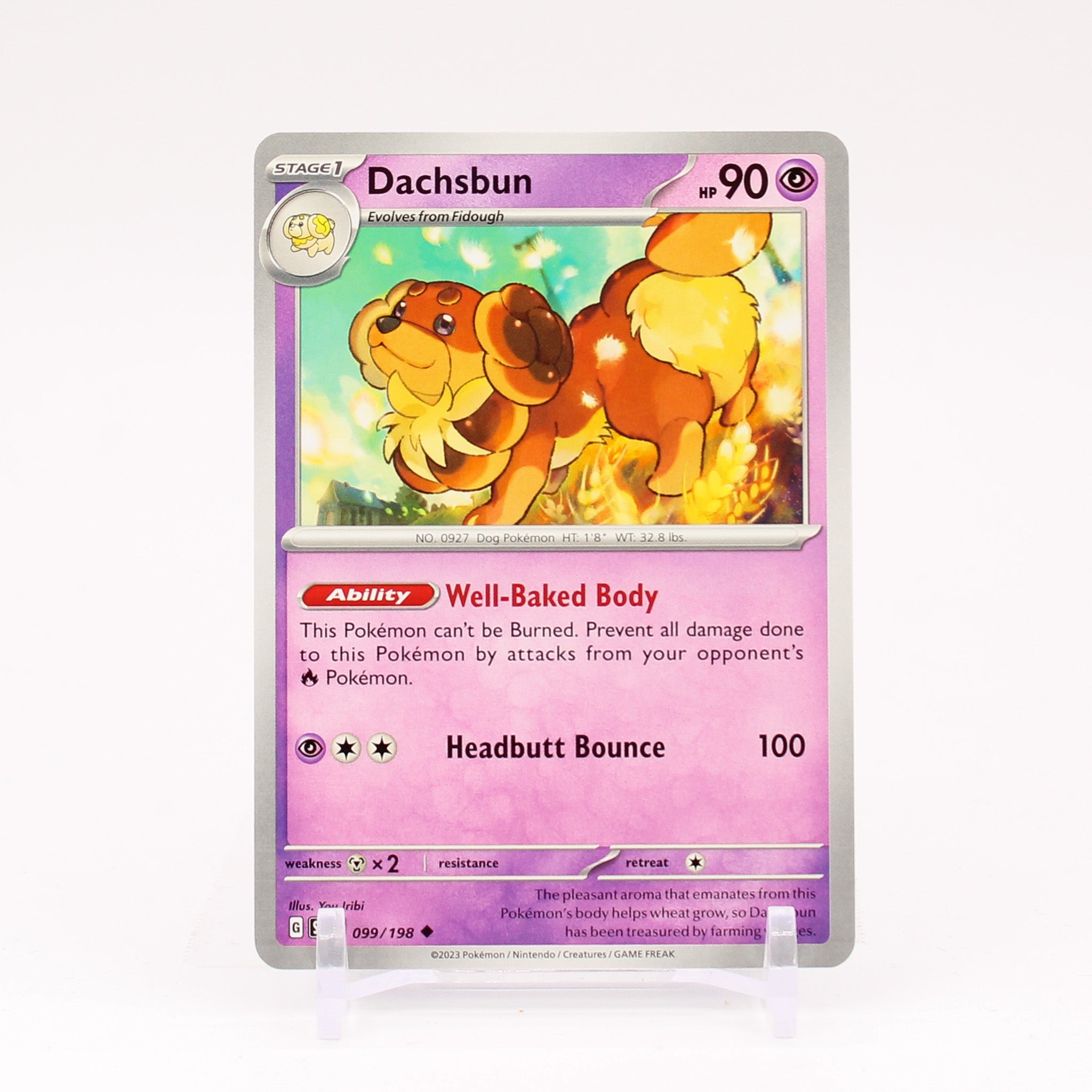 Dachsbun - 099/198 Scarlet & Violet Uncommon Pokemon - NM/MINT