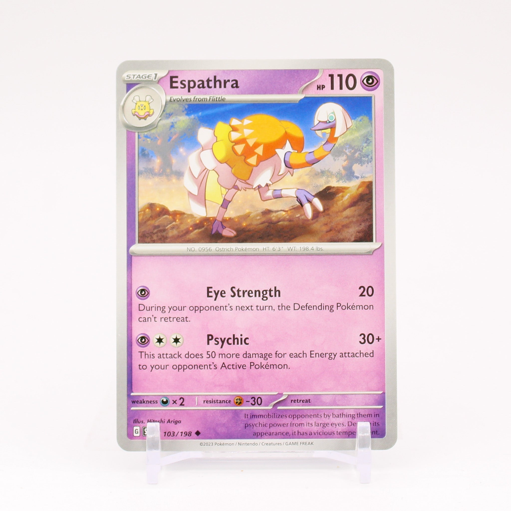 Espathra - 103/198 Scarlet & Violet Uncommon Pokemon - NM/MINT