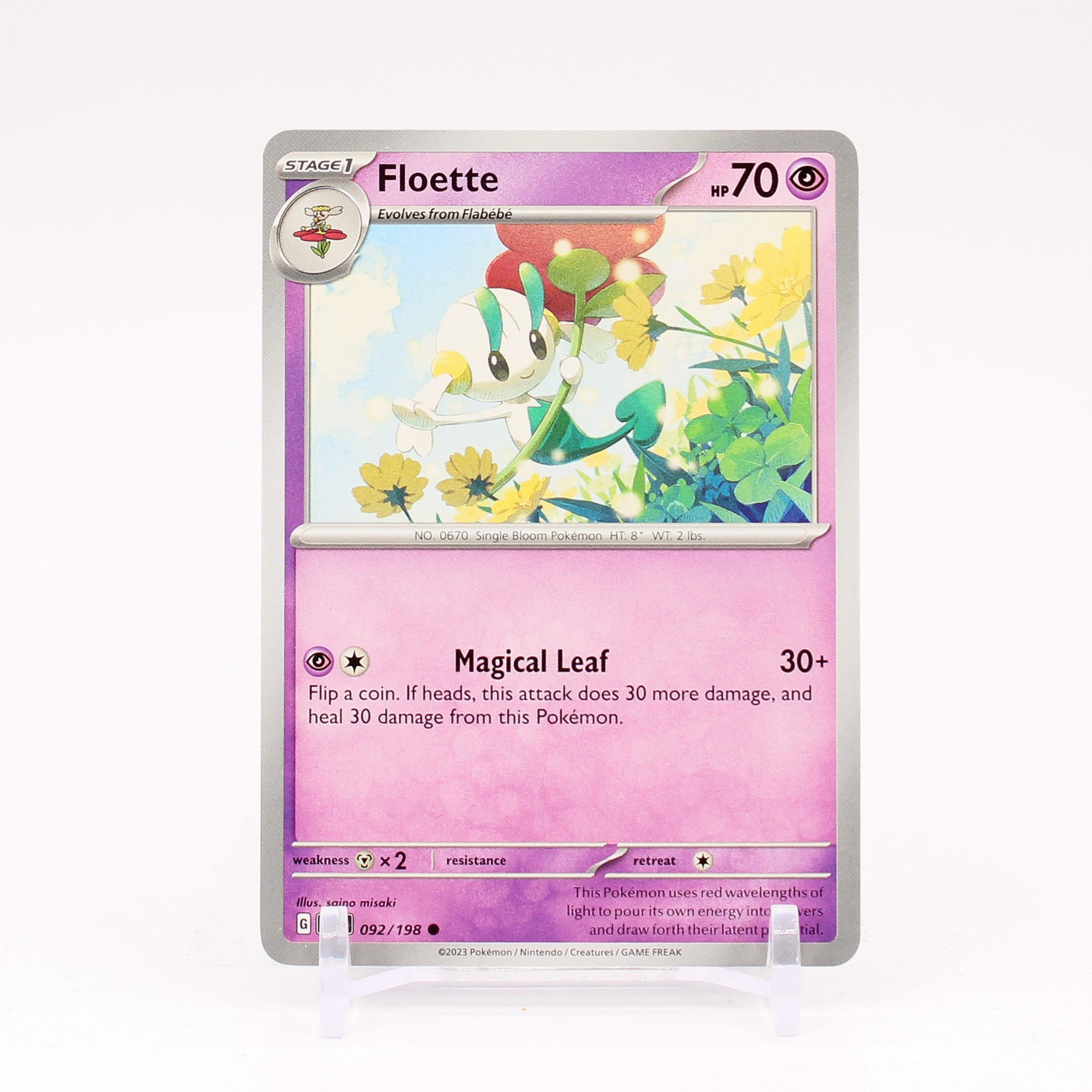 Floette - 092/198 Scarlet & Violet Common Pokemon - NM/MINT