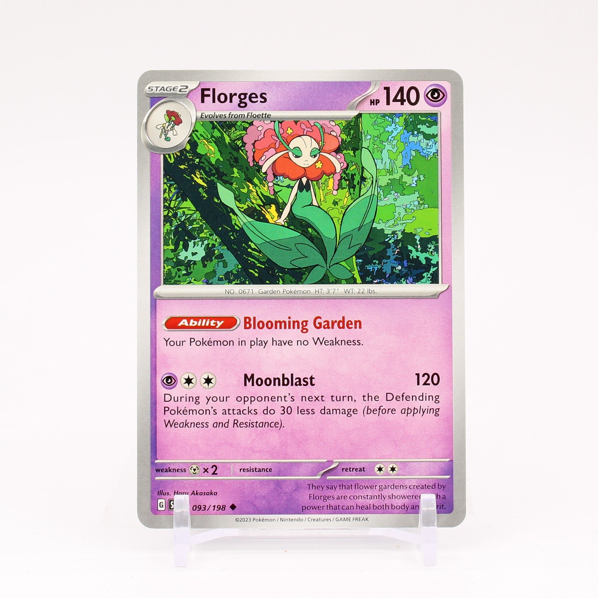 Florges - 093/198 Scarlet & Violet Uncommon Pokemon - NM/MINT
