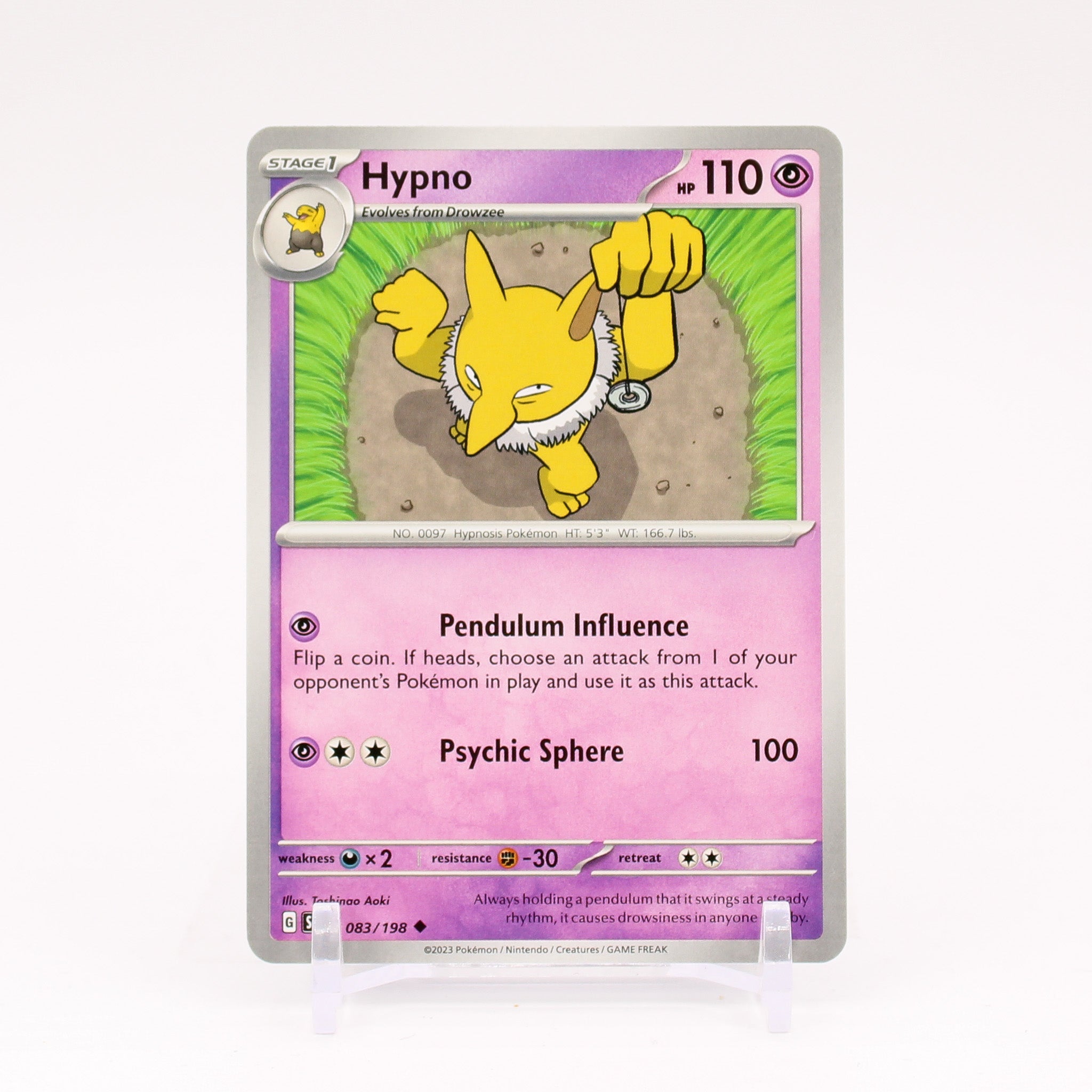 Hypno - 083/198 Scarlet & Violet Uncommon Pokemon - NM/MINT