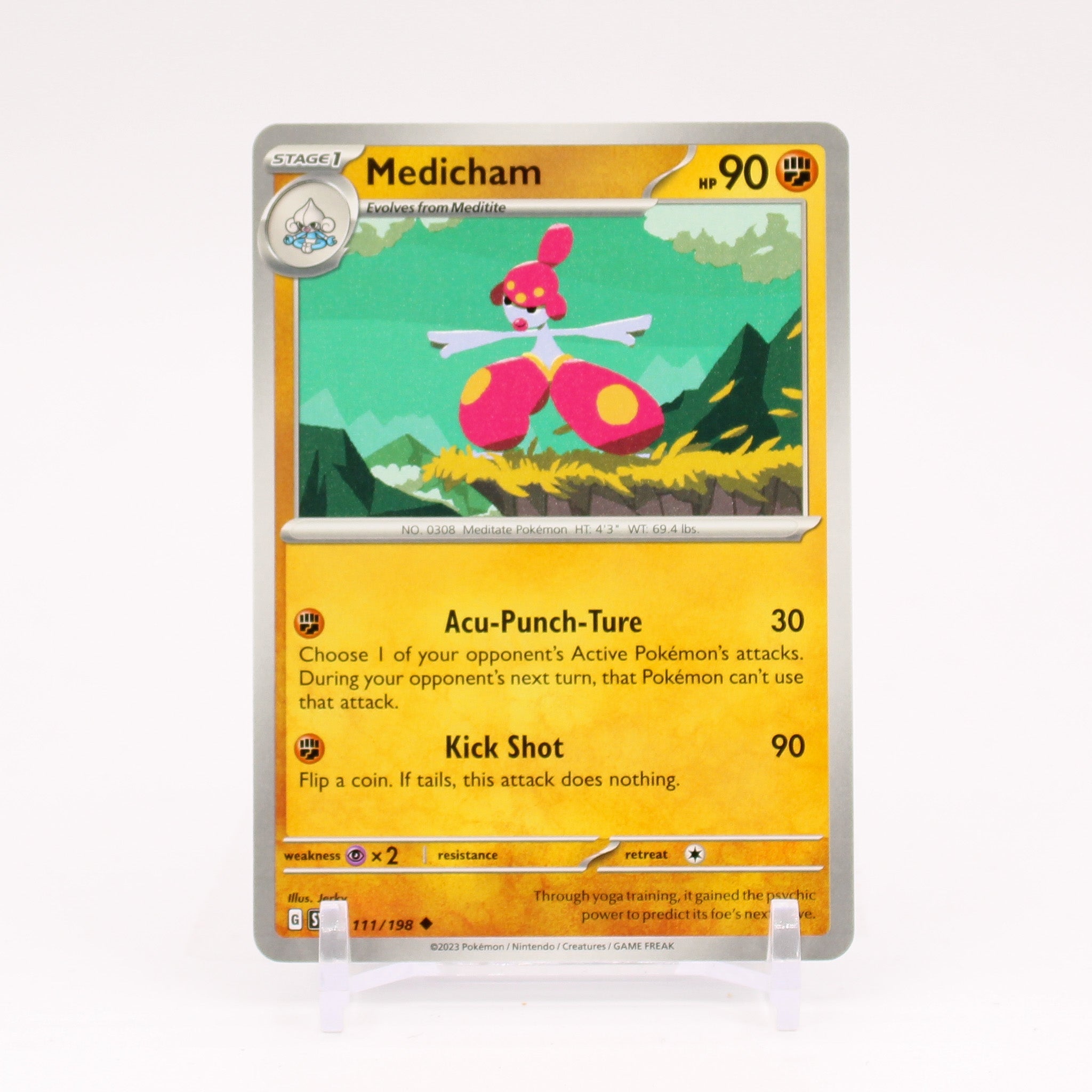 Medicham - 111/198 Scarlet & Violet Uncommon Pokemon - NM/MINT