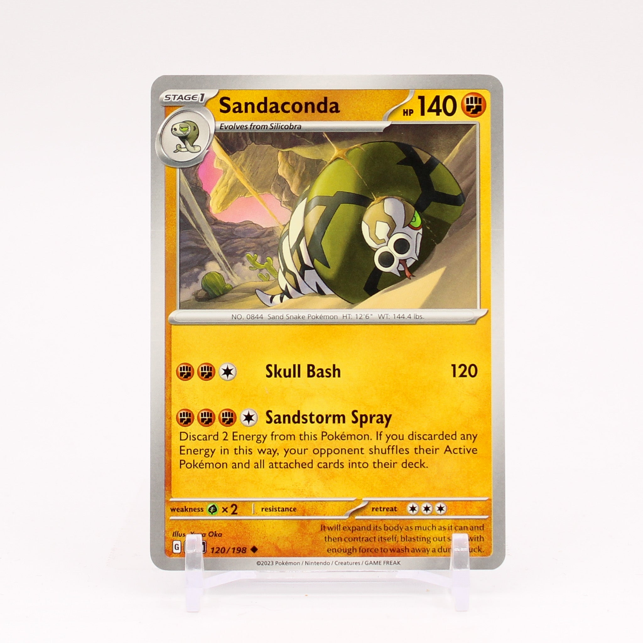 Sandaconda - 120/198 Scarlet & Violet Uncommon Pokemon - NM/MINT