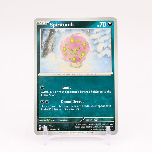Spiritomb - carte Pokémon 129/198 Ecarlate et Violet - SVIFR