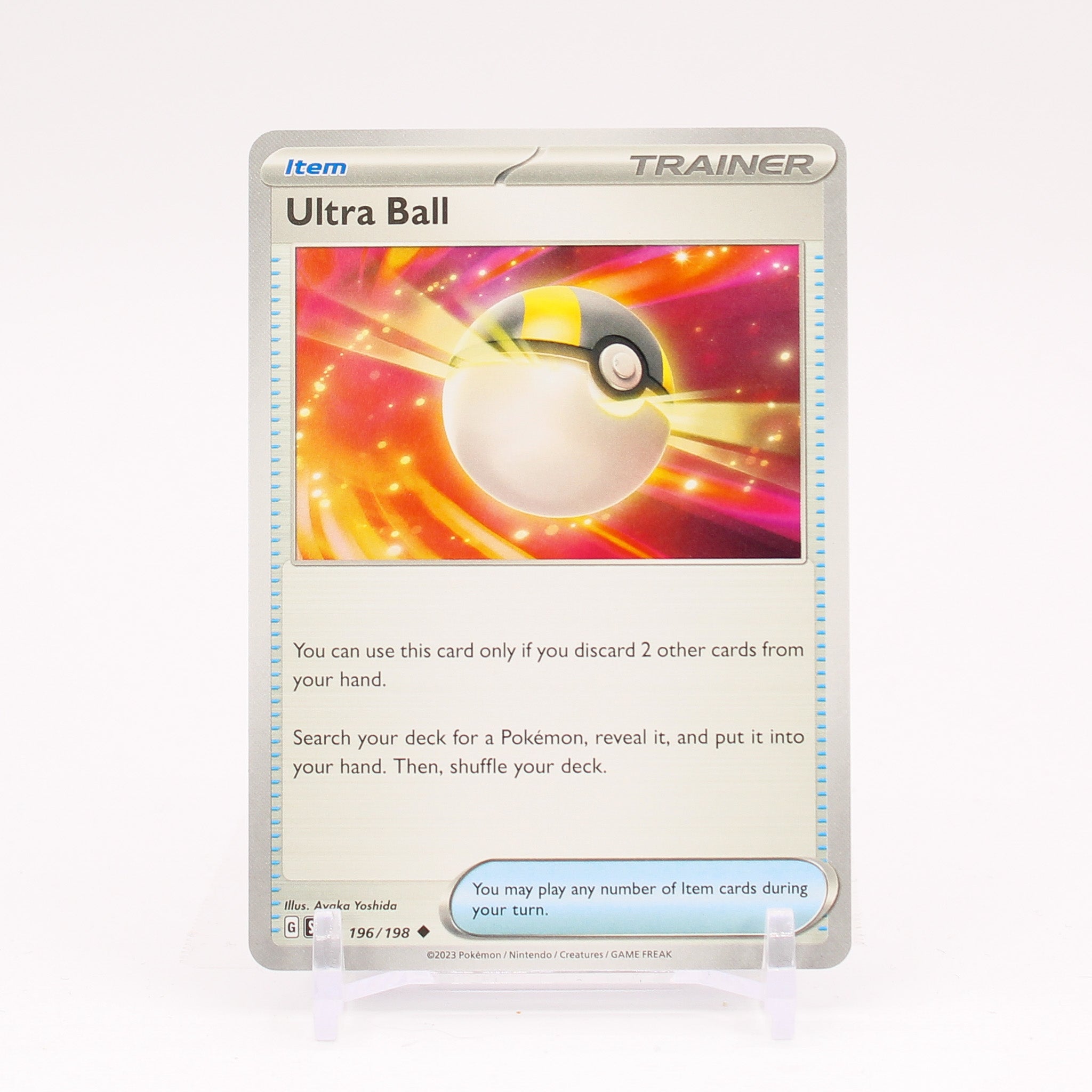Ultra Ball - 196/198 Scarlet & Violet Uncommon Trainer - NM/MINT