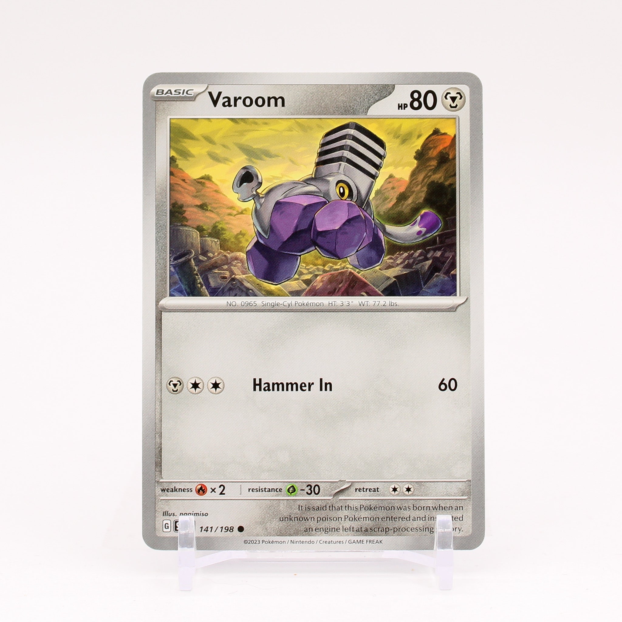 Varoom - 141/198 Scarlet & Violet Common Pokemon - NM/MINT