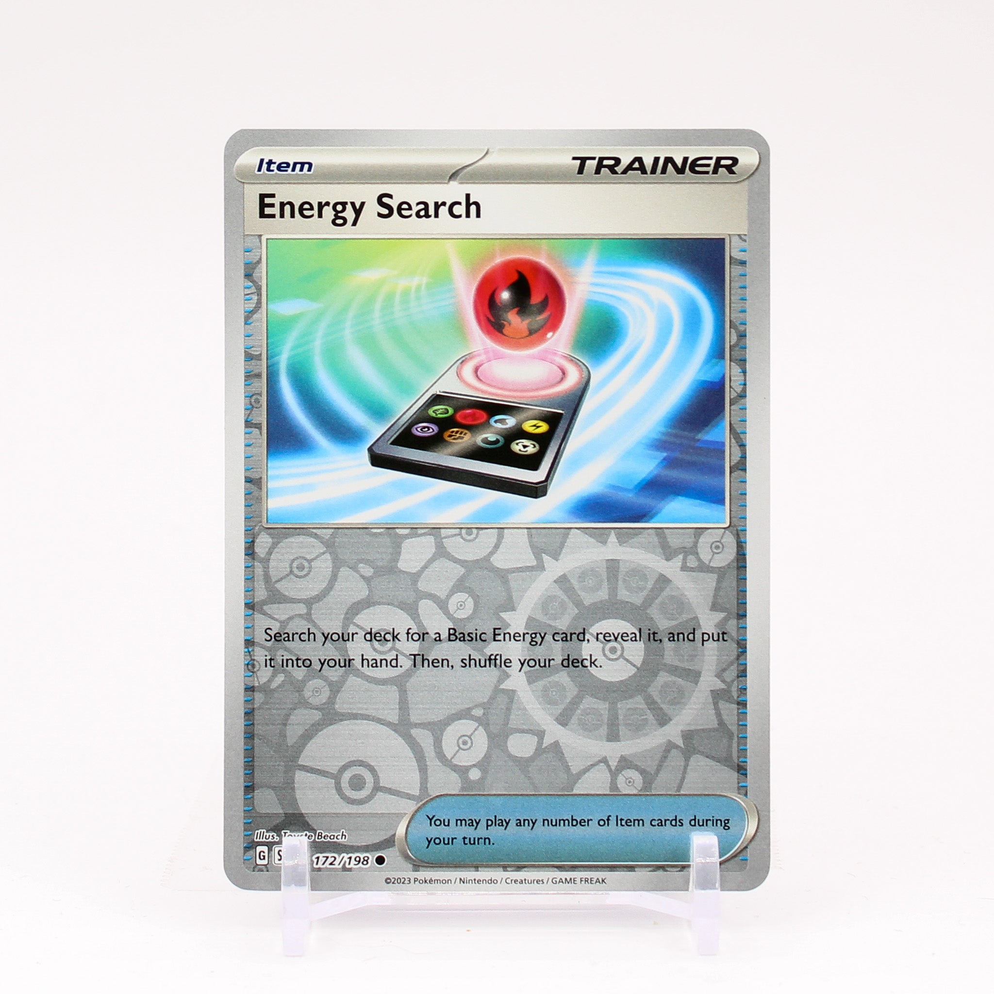 Energy Search - 172/198 Scarlet & Violet Reverse Holo Common Trainer - NM/MINT