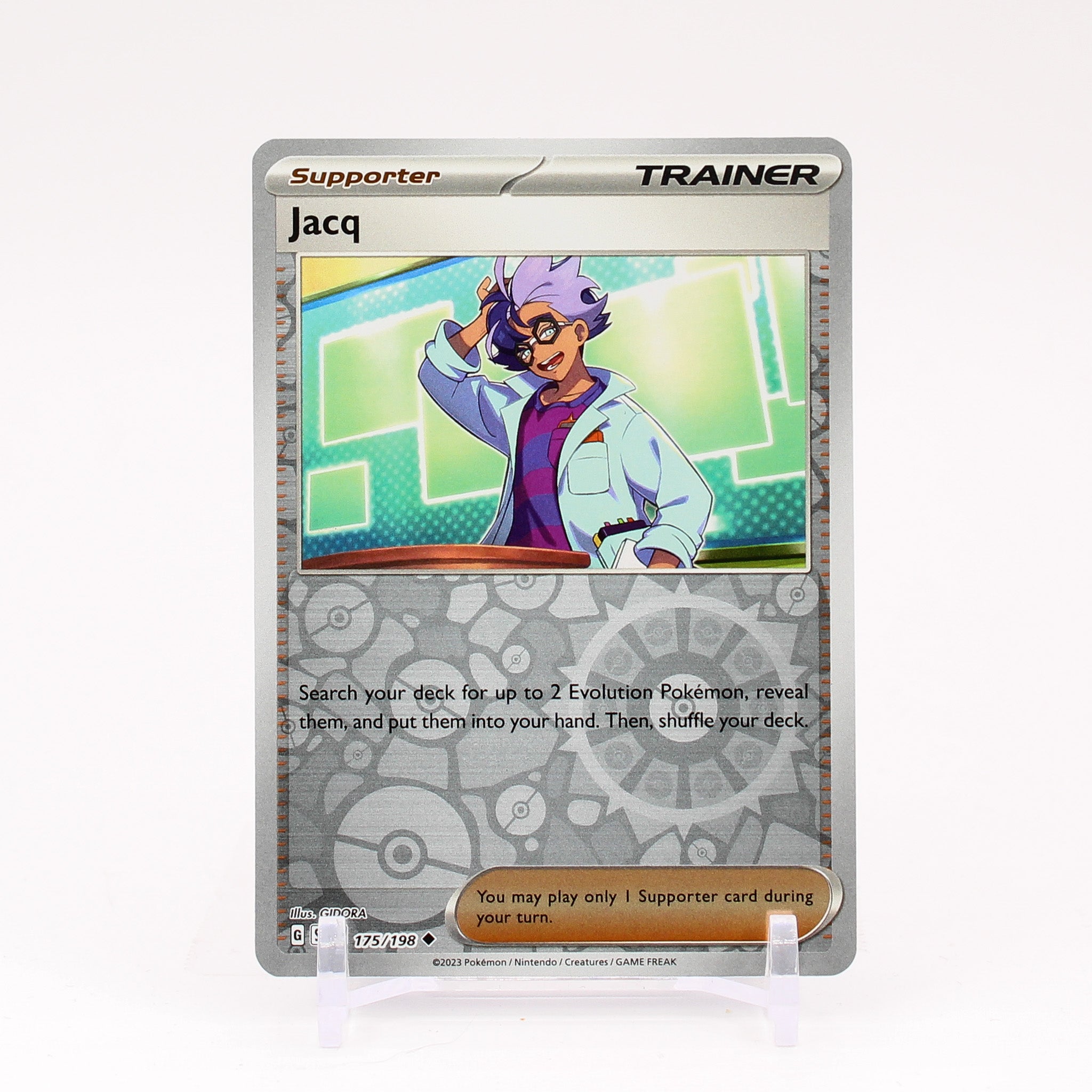 Jacq - 175/198 Scarlet & Violet Reverse Holo Uncommon Trainer - NM/MINT