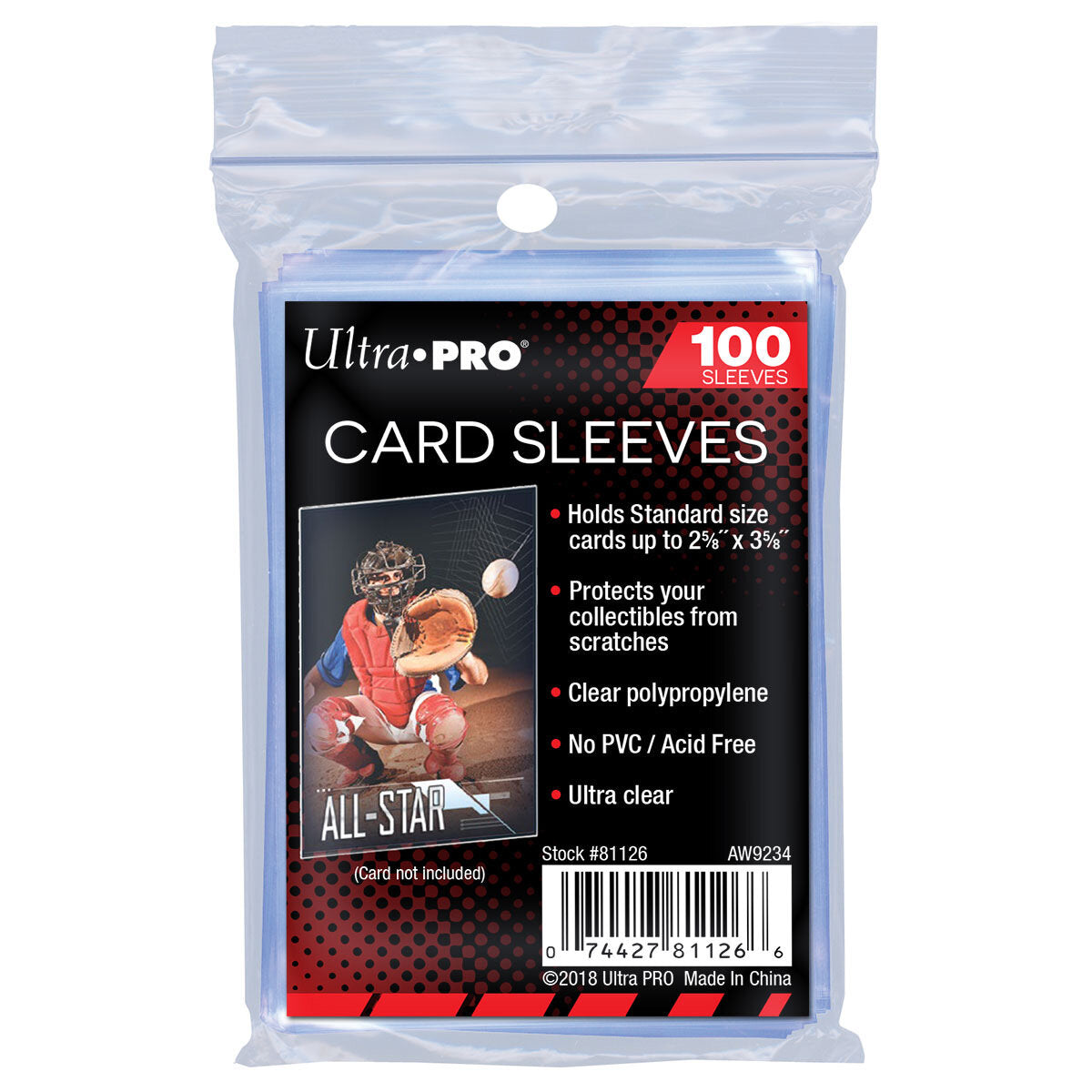 Ultra PRO Clear Standard Card Sleeves - Penny Sleeves - 100