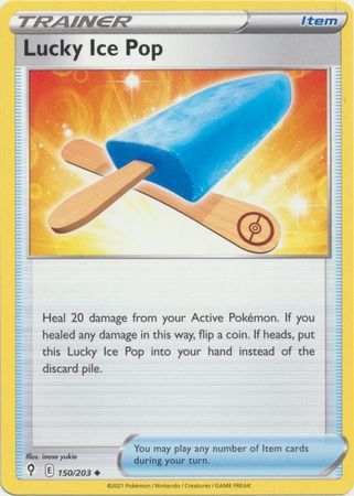 Lucky Ice Pop - 150/203 Evolving Skies Uncommon Trainer - NM/MINT