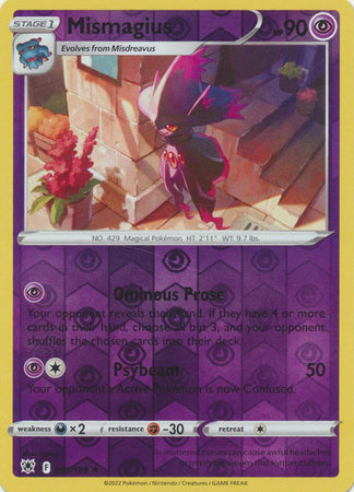 Mismagius - 059/189 Astral Radiance Reverse Holo Rare Pokemon - NM/MINT