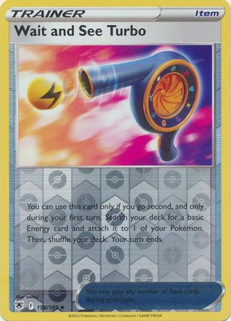 Wait And See Turbo - 158/189 Astral Radiance Reverse Holo Uncommon Trainer - NM/MINT
