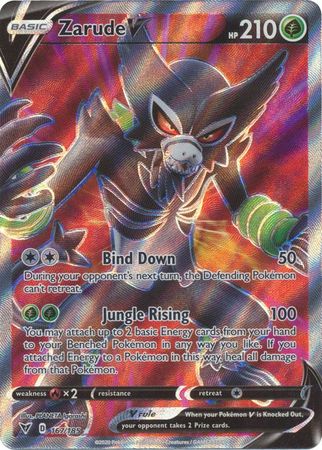 Zarude V - 167/185 Vivid Voltage FULL ART Pokemon - NM/MINT